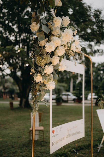 Bespoke event floral arrangement